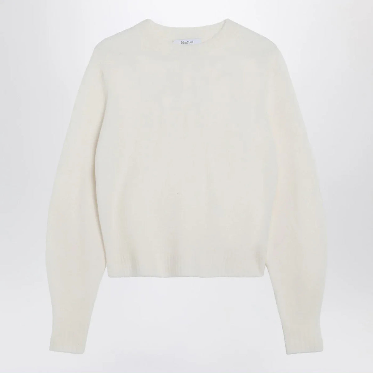 Max Mara - Ivory sweater in stretch cashmere knit