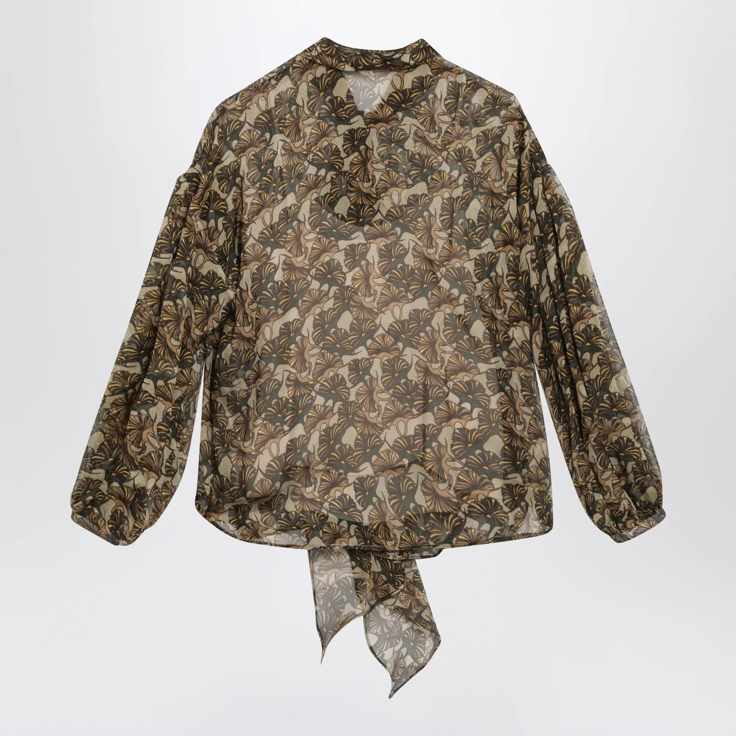Max Mara Studio - Printed silk chiffon blouse