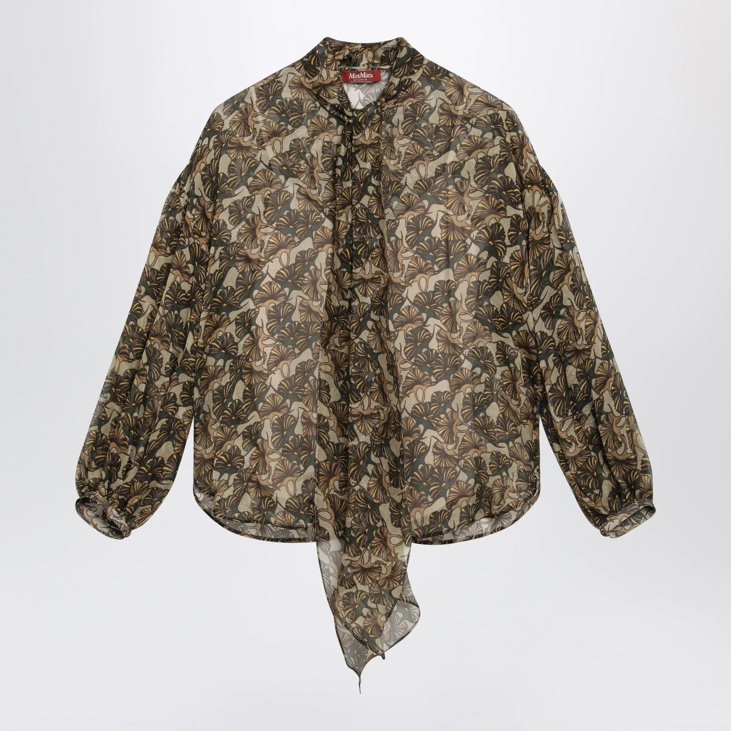 Max Mara Studio - Printed silk chiffon blouse