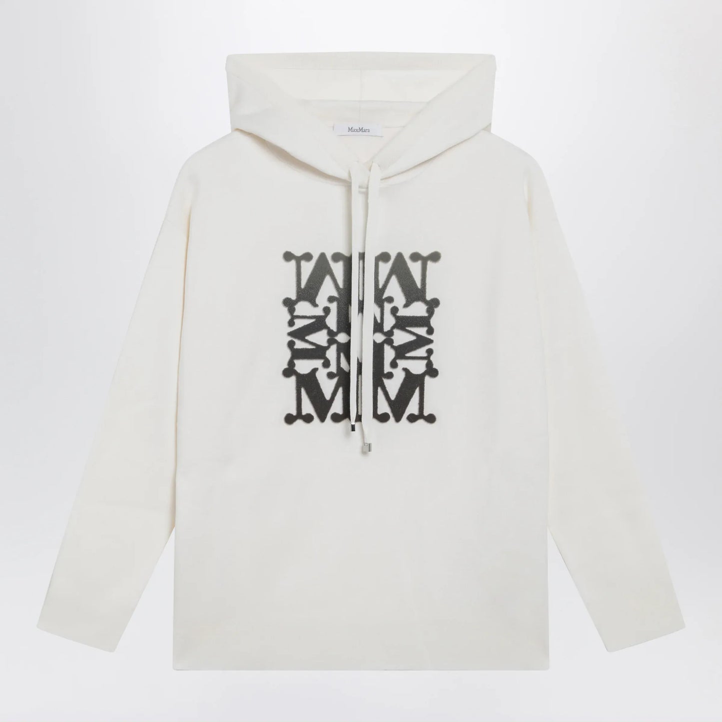 Max Mara - Taddeo hooded virgin wool sweater in white