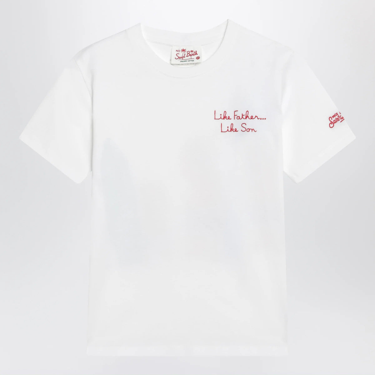 MC2 Saint Barth - White T-shirt with The Simpsons Homer and Bart print
