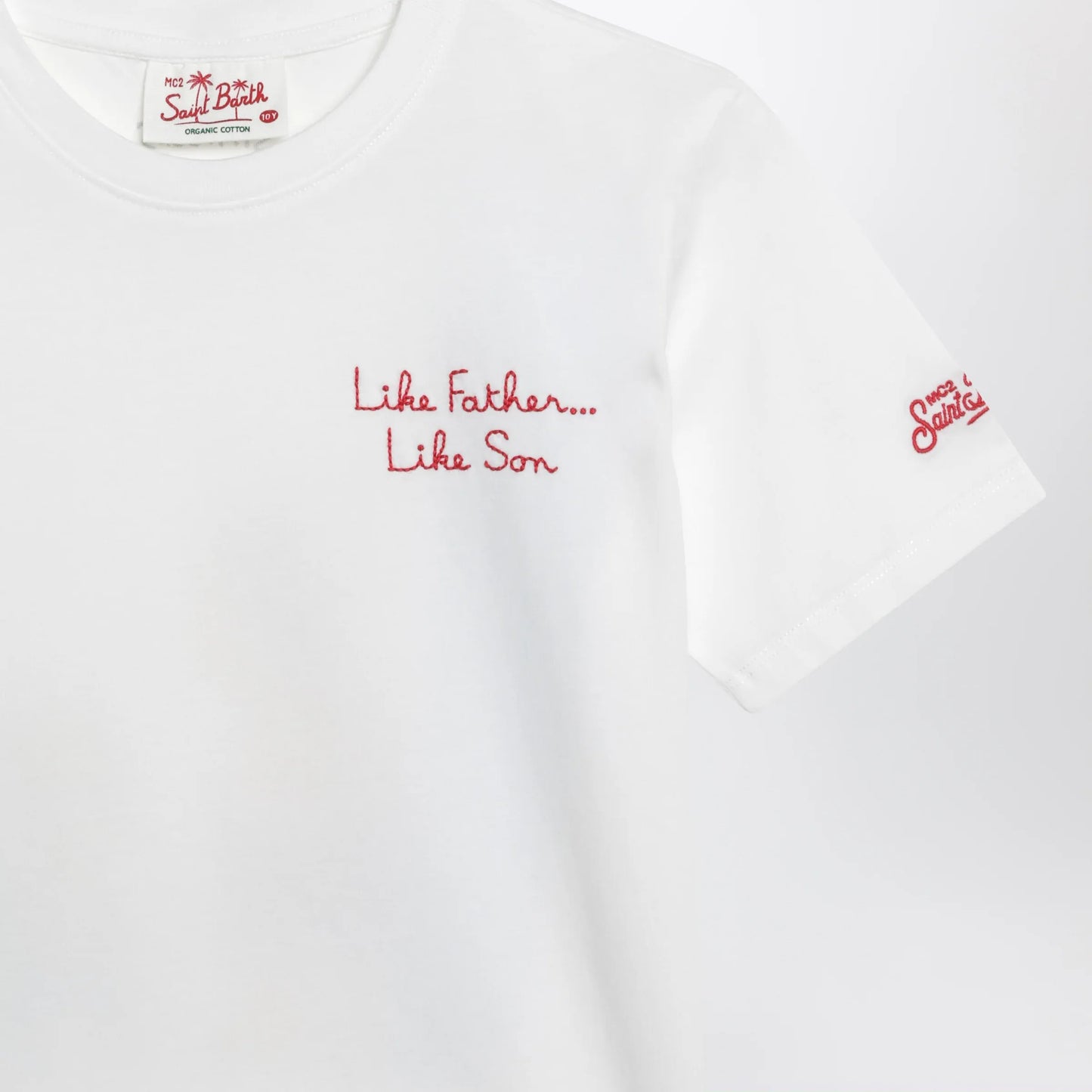 MC2 Saint Barth - White T-shirt with The Simpsons Homer and Bart print