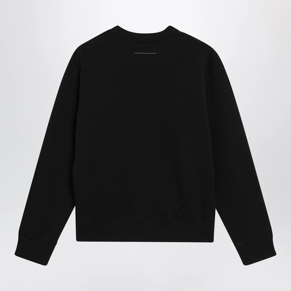 MM6 Maison Margiela - Numeric signature crewneck sweatshirt in black cotton