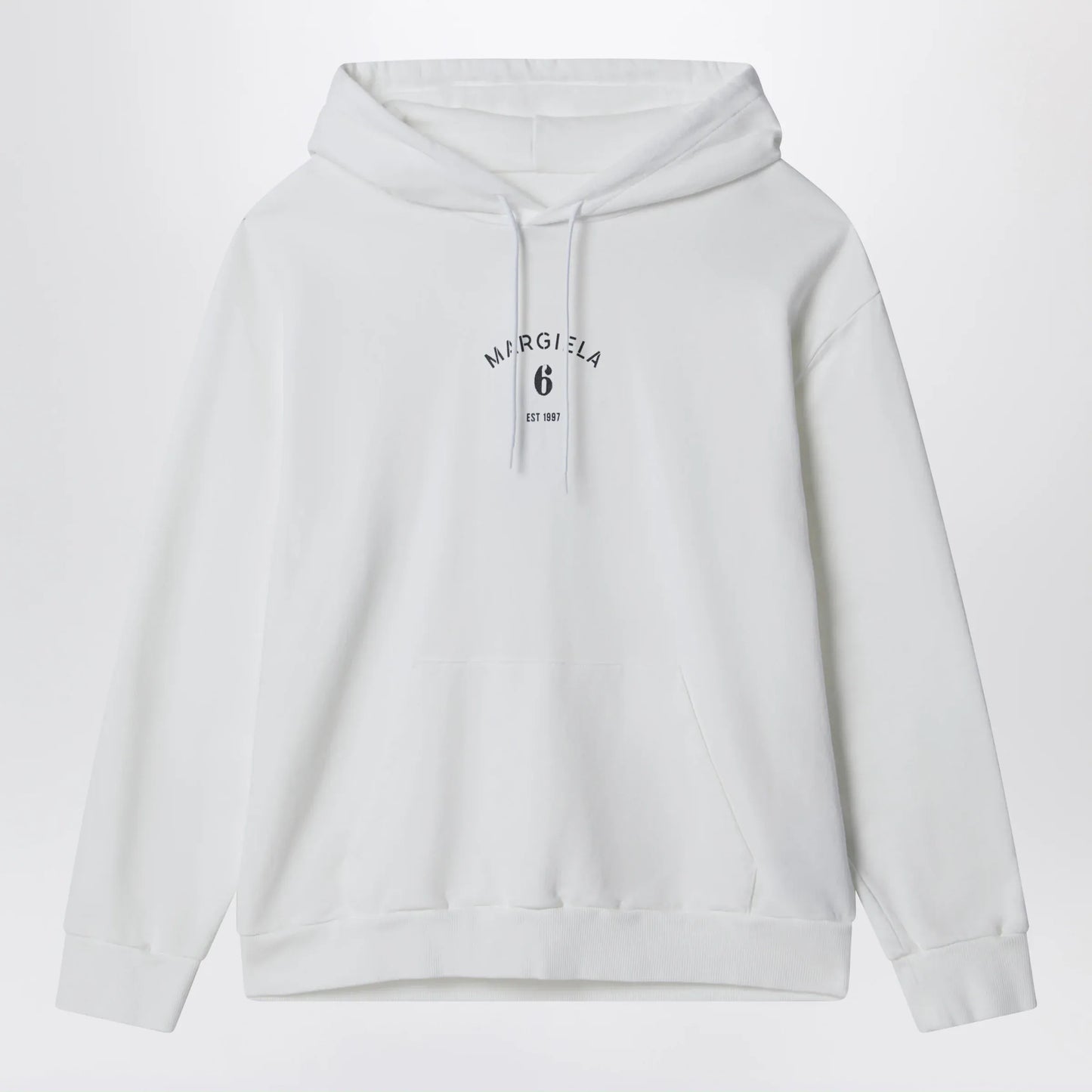 MM6 Maison Margiela - White cotton hoodie