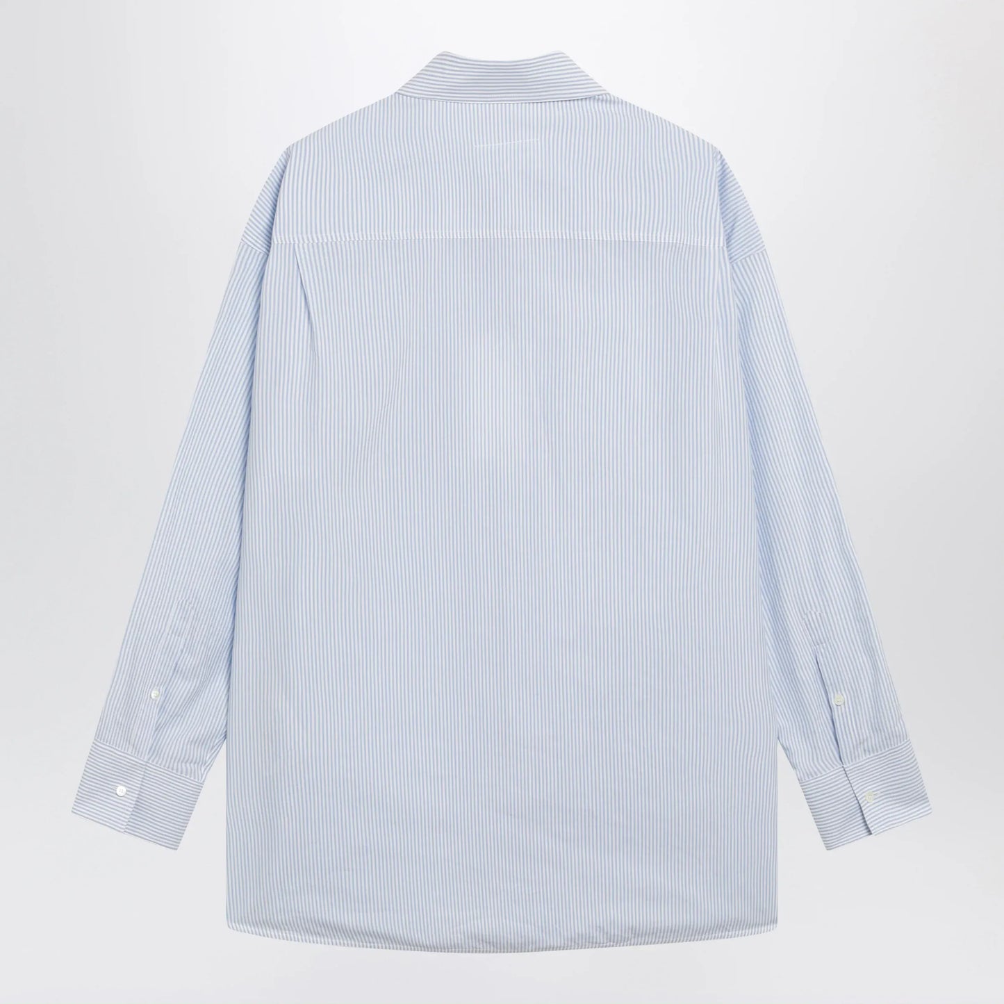 MM6 Maison Margiela - White/light blue striped cotton shirt