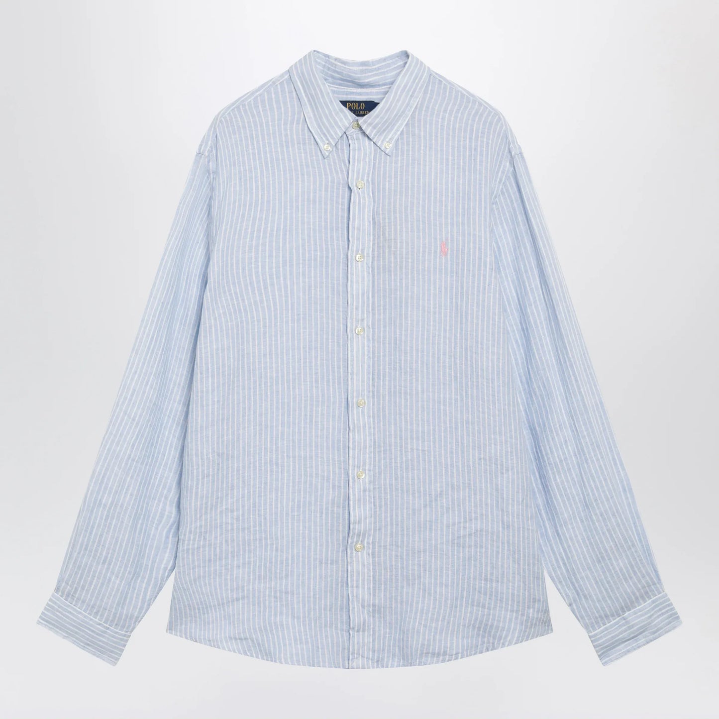 Polo Ralph Lauren - Light blue/white striped linen shirt