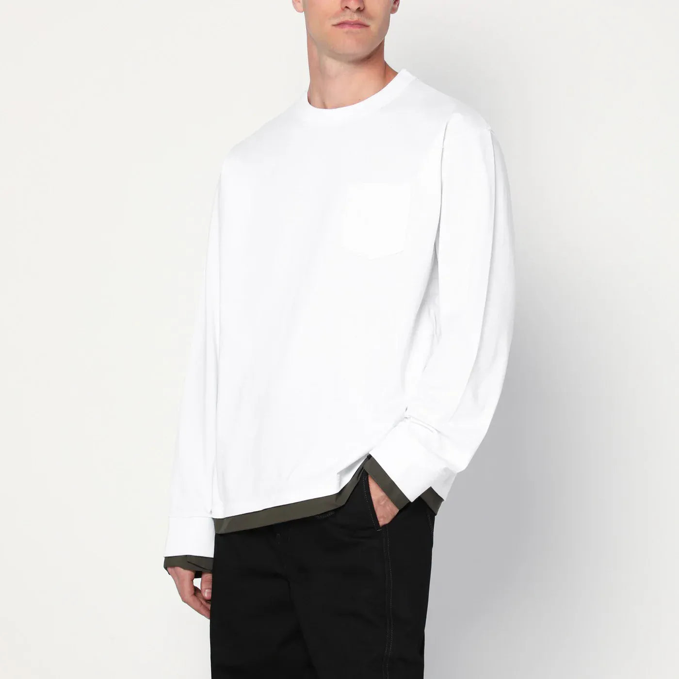 Sacai - White cotton shirt