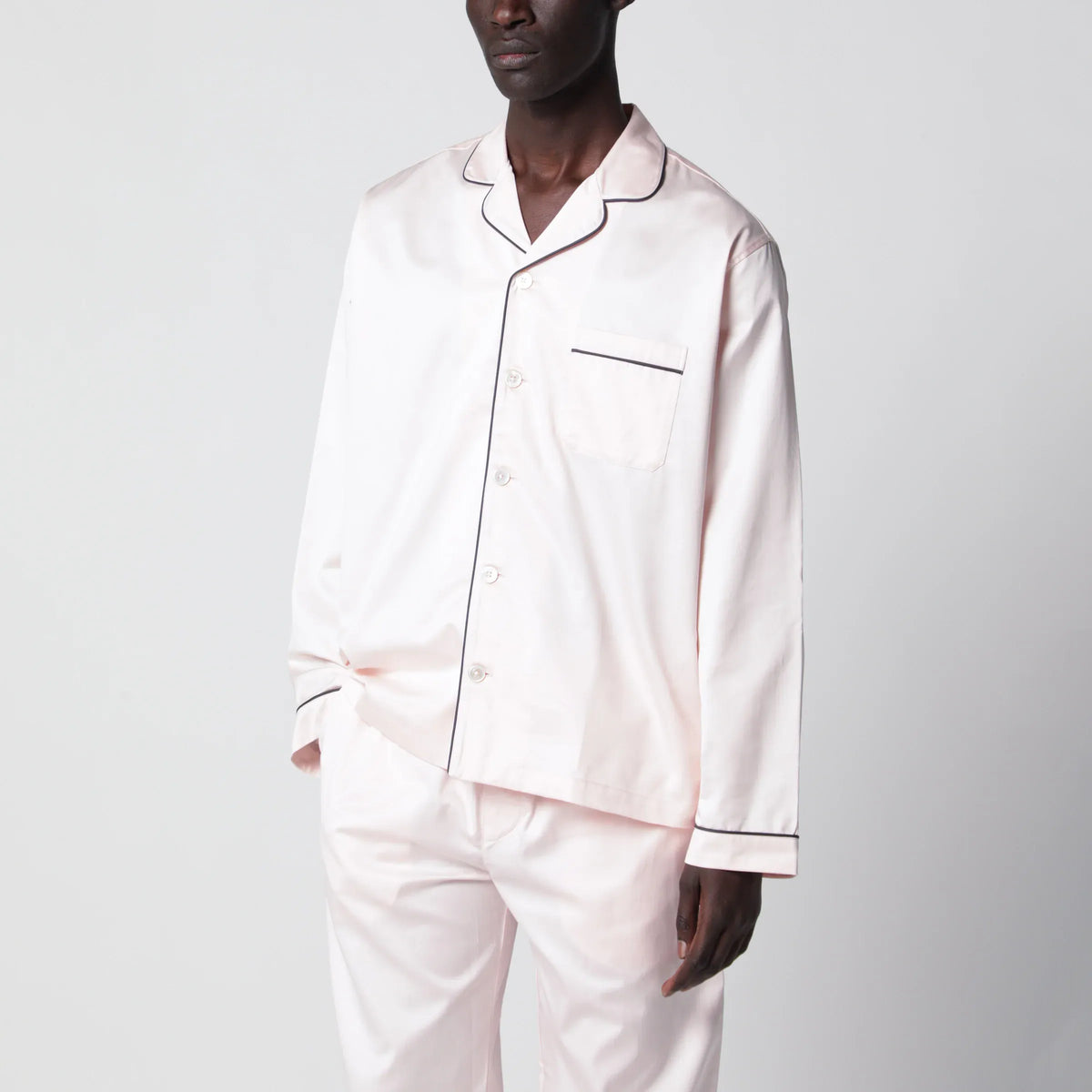 Tekla - Light pink pajama shirt