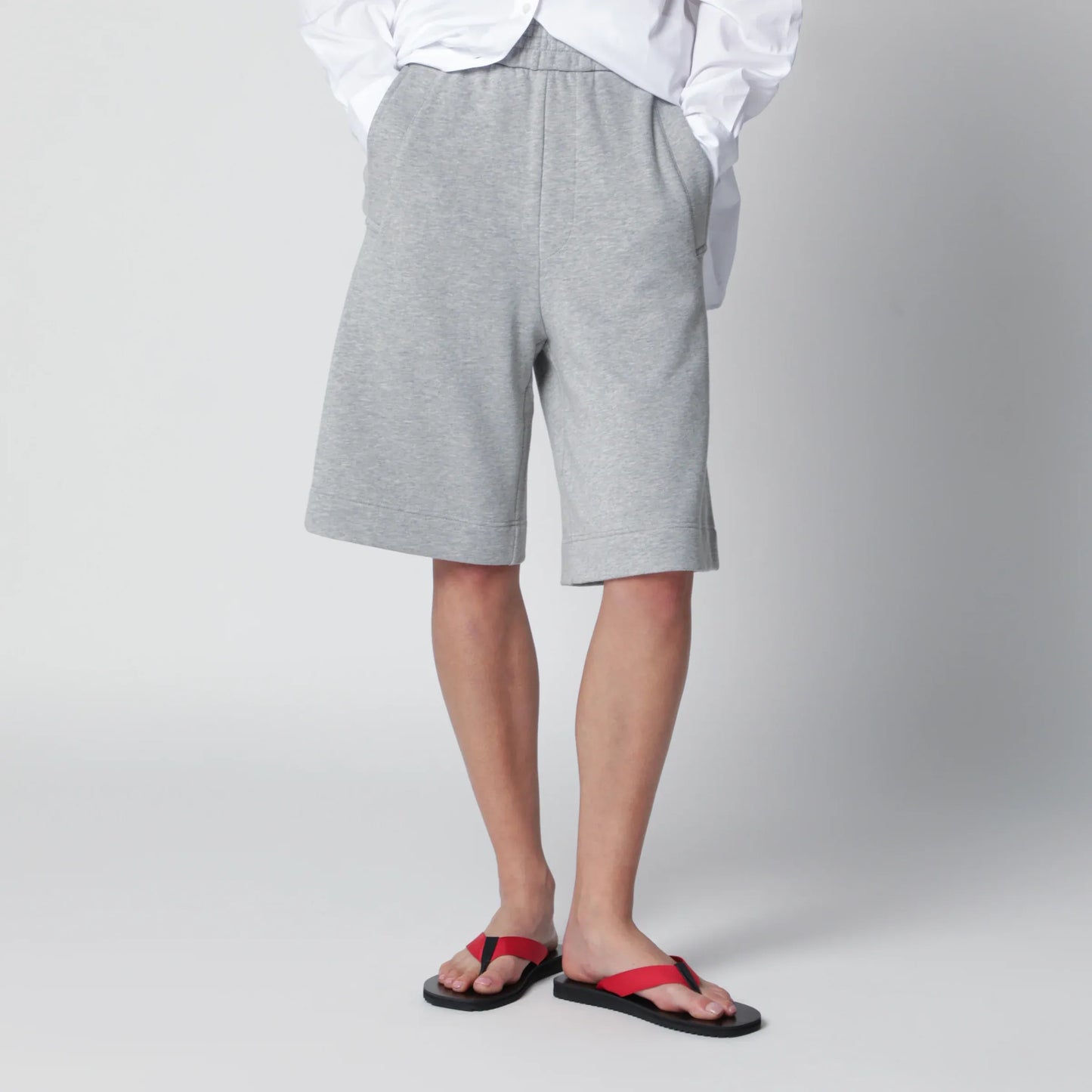 Dries Van Noten - Grey cotton shorts