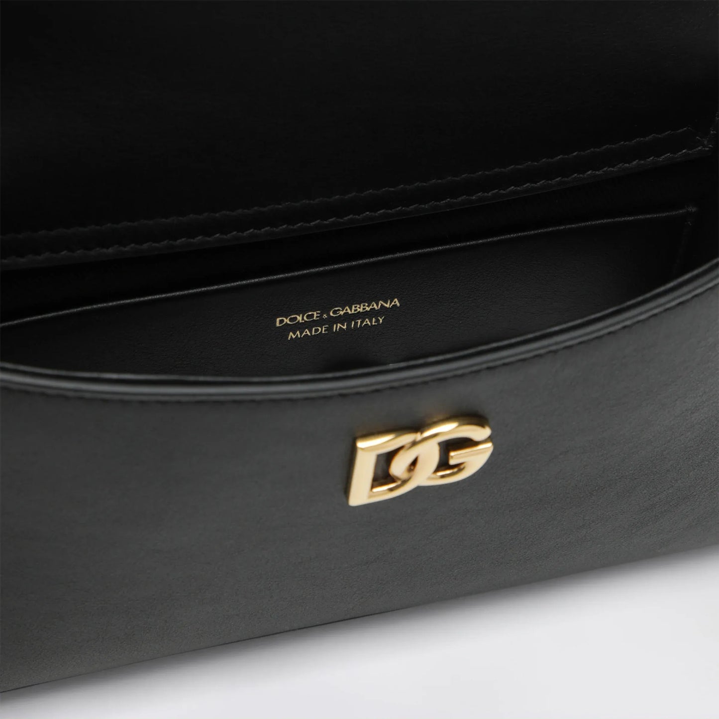 Dolce&Gabbana - Black calfskin phone bag