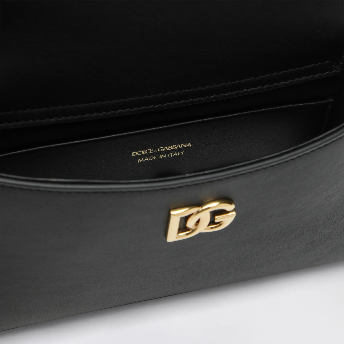 Dolce&Gabbana - Black calfskin phone bag