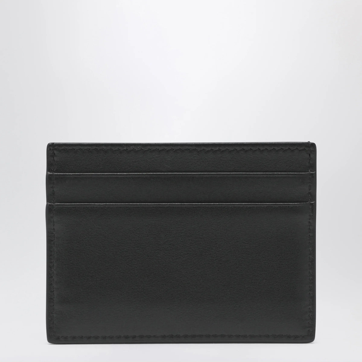 Dolce&Gabbana - Black leather card holder with DG logo
