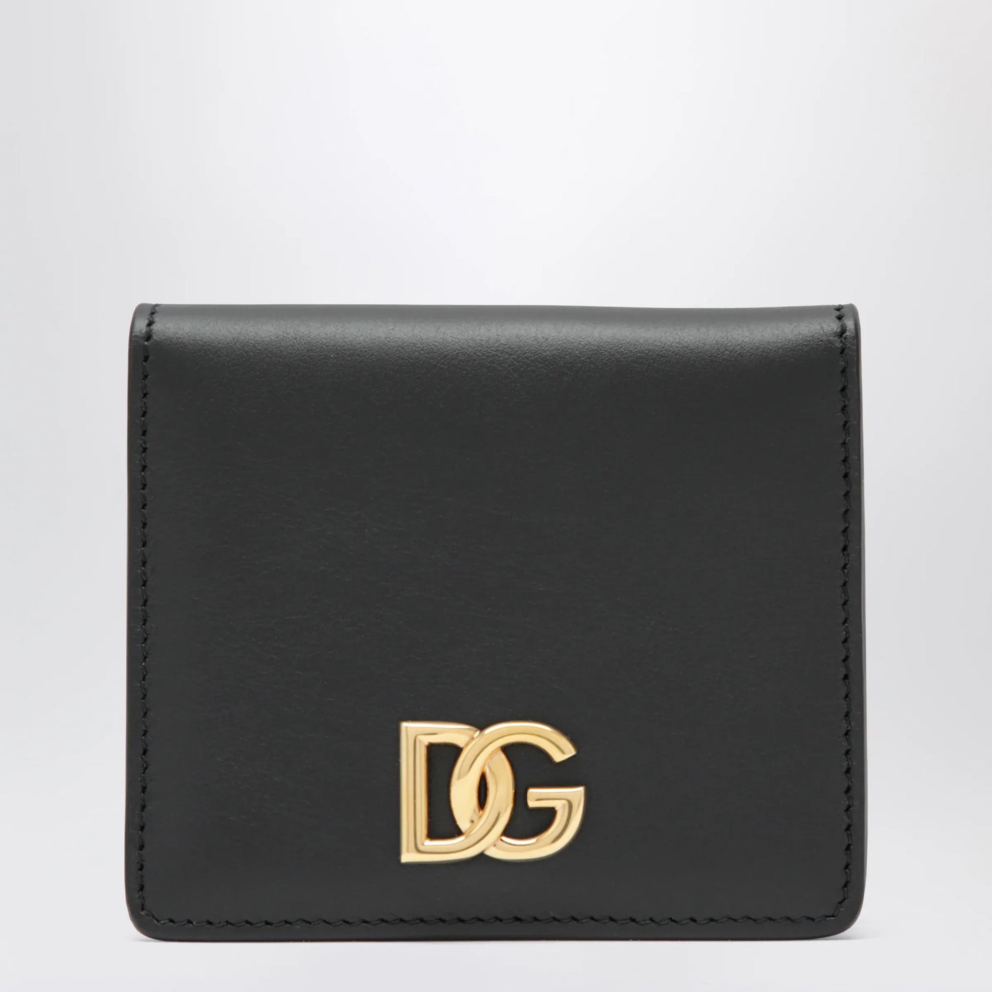 Dolce&Gabbana - Black leather wallet with DG logo