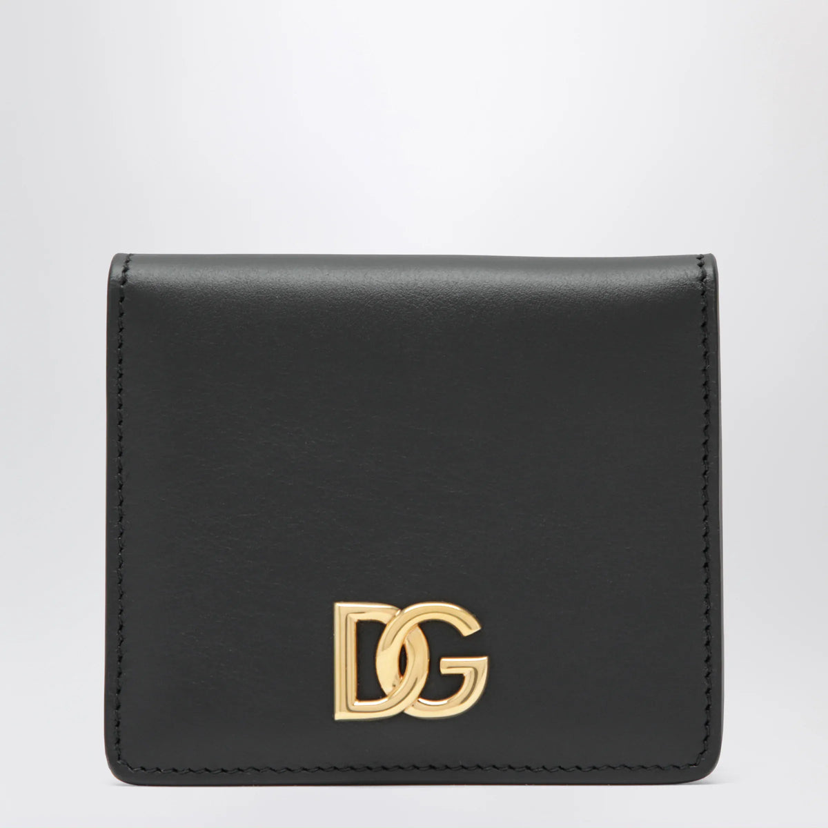 Dolce&Gabbana - Black leather wallet with DG logo