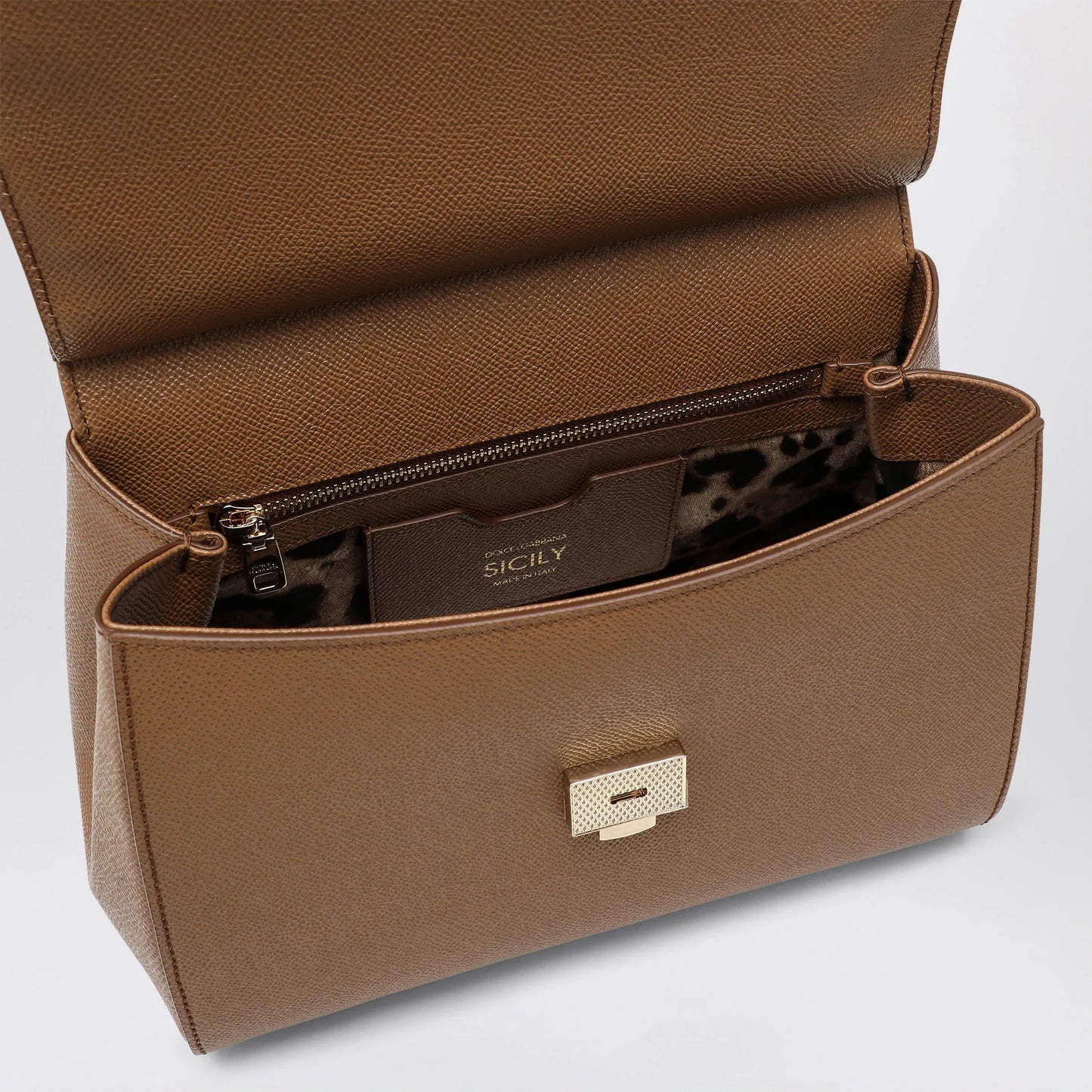 Dolce&Gabbana - Large caramel Sicily Hand Bag