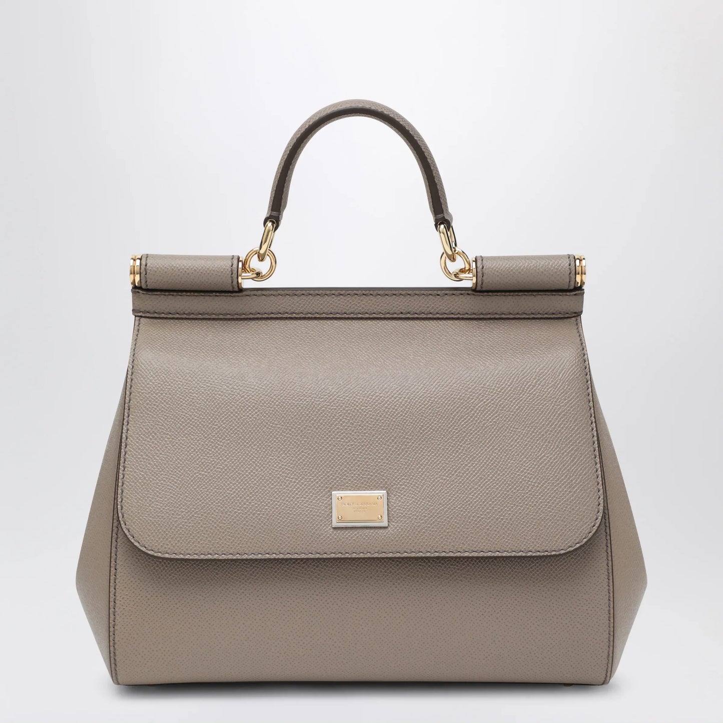 Dolce&Gabbana - Large mud colour Sicily Hand Bag