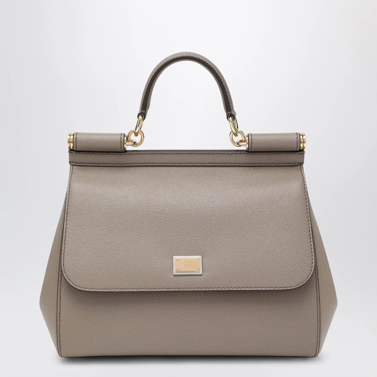 Dolce&Gabbana - Large mud colour Sicily Hand Bag