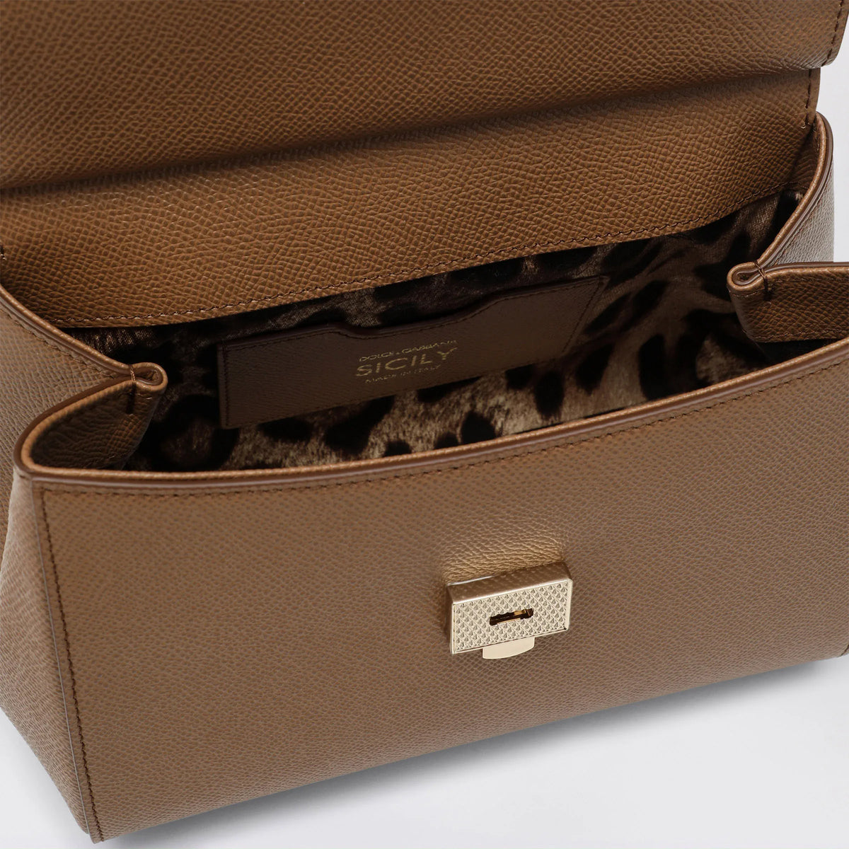 Dolce&Gabbana - Medium caramel Sicily Hand Bag