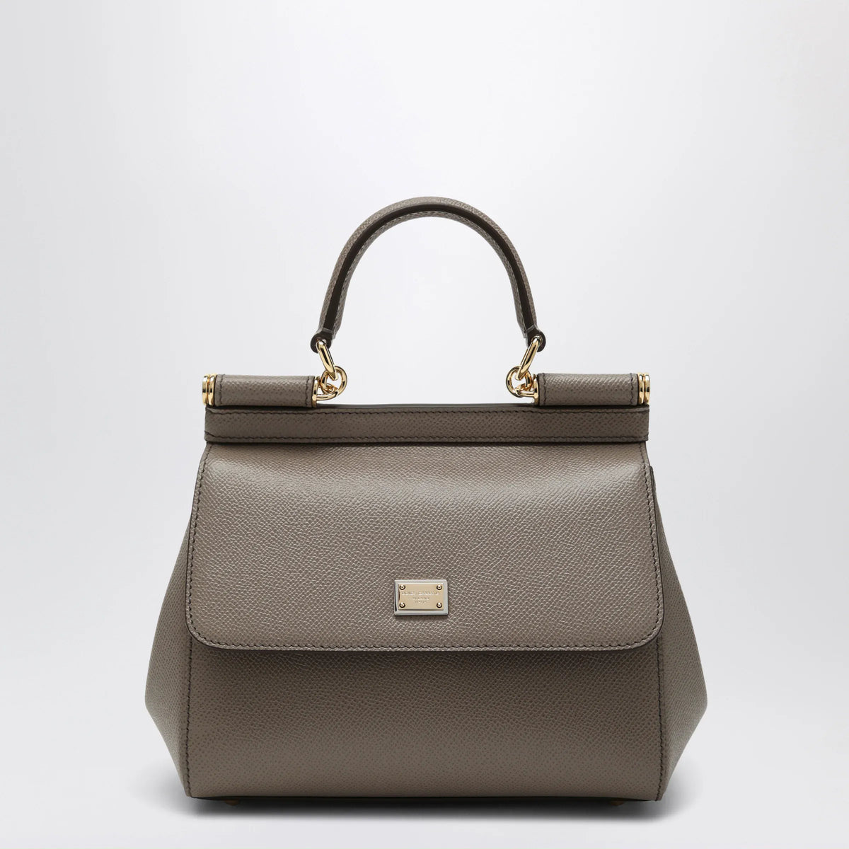 Dolce&Gabbana - Medium Sicily handbag in light mud colour