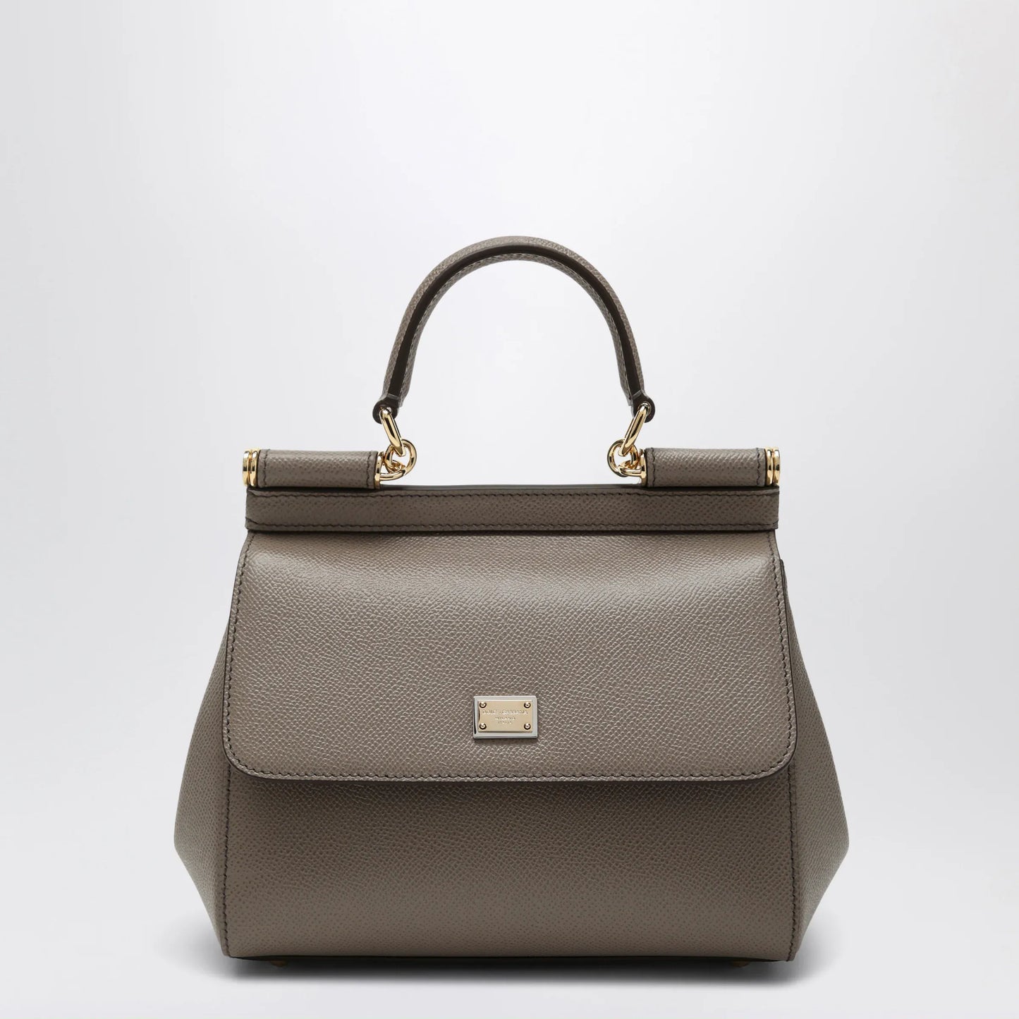 Dolce&Gabbana - Medium Sicily handbag in light mud colour