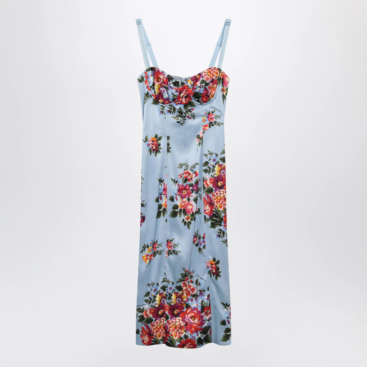 Dolce&Gabbana - Midi dress in twill with floral print