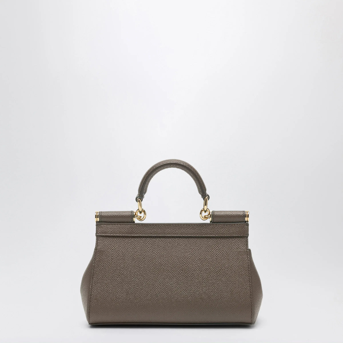 Dolce&Gabbana - Small Sicily handbag in mud brown
