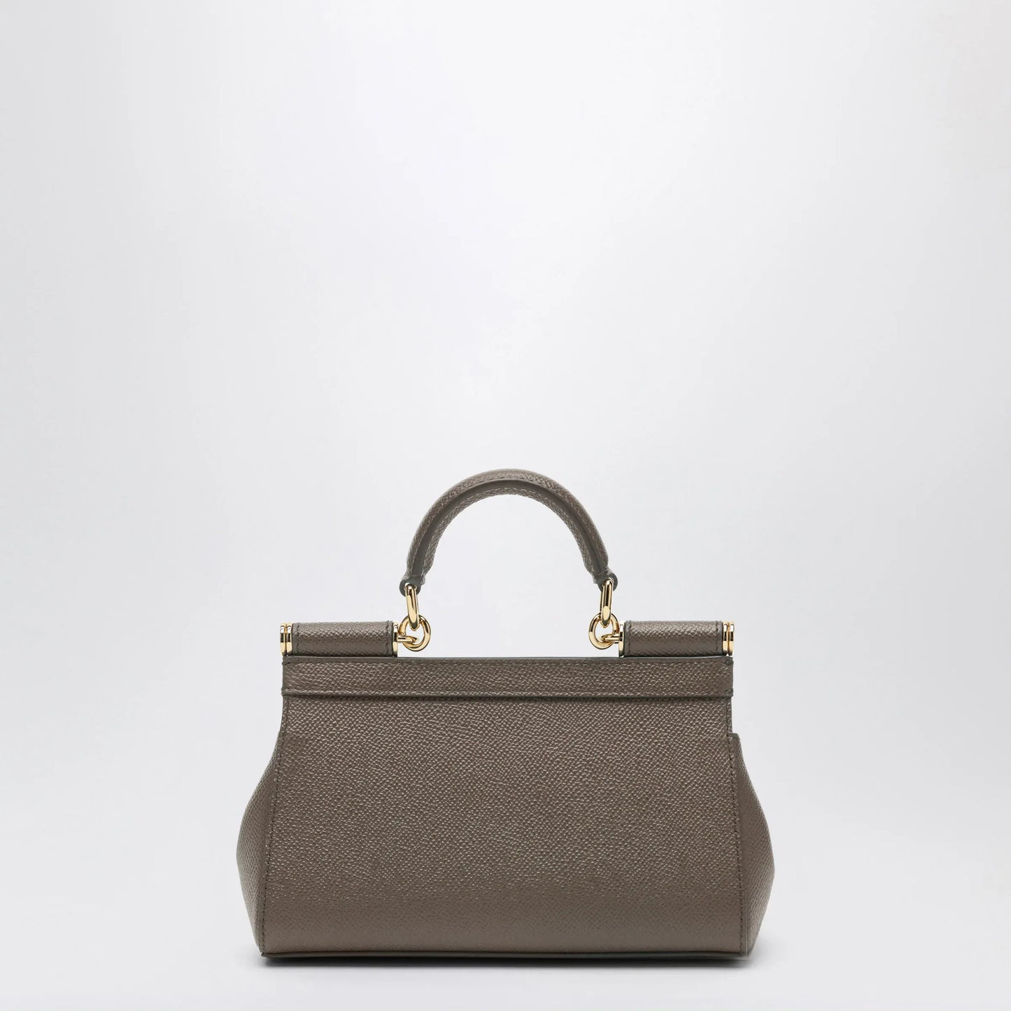 Dolce&Gabbana - Small Sicily handbag in mud brown