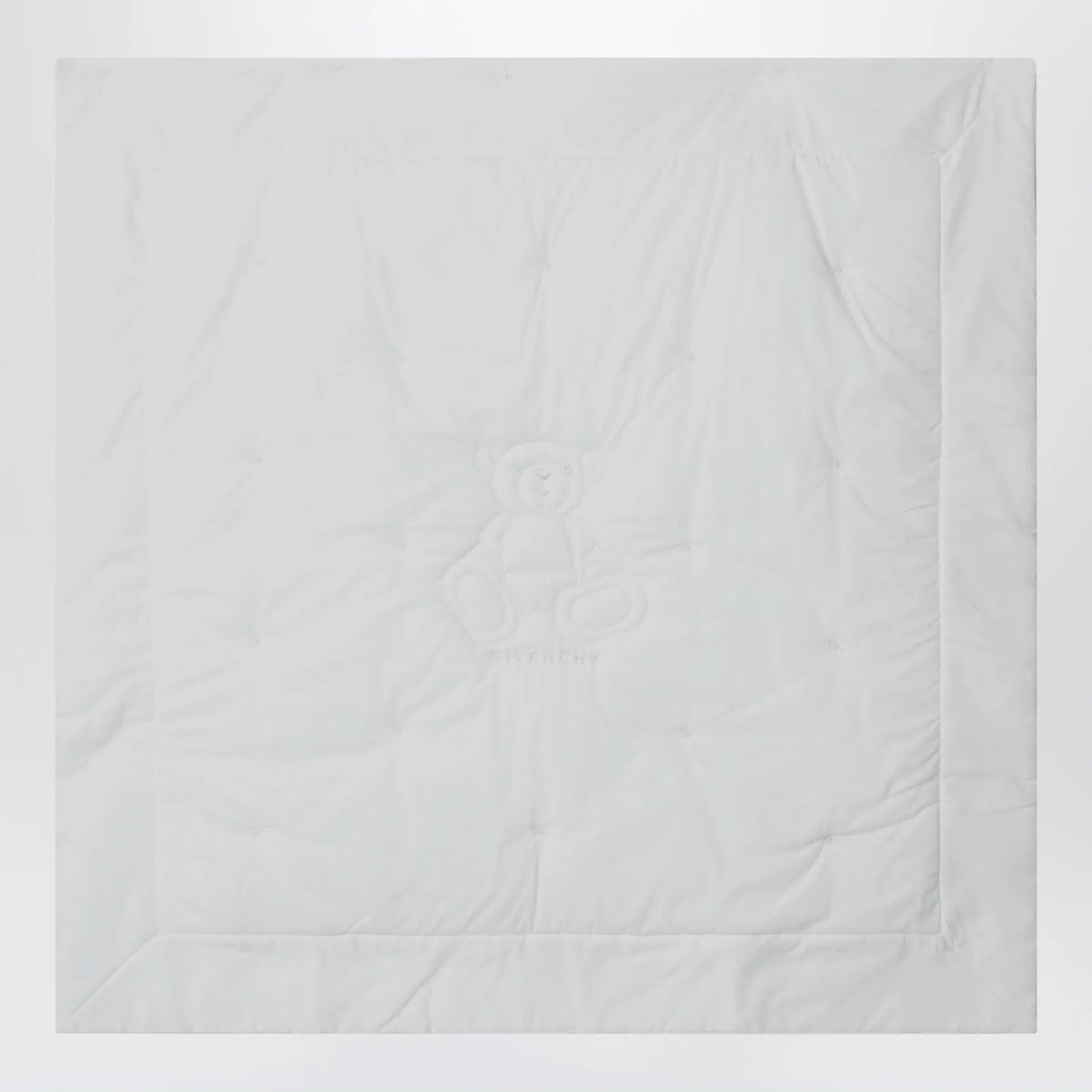Givenchy - White blanket with teddy bear embroidery