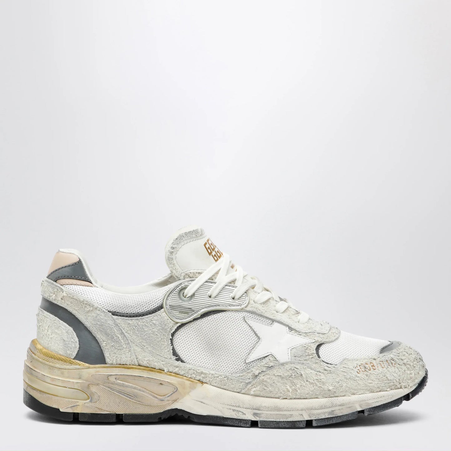 Golden Goose - Dad-Star trainers in suede and white/silver mesh