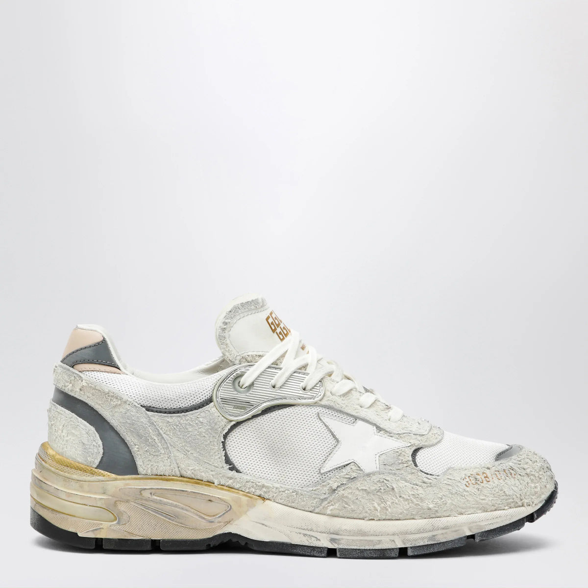 Golden Goose - Dad-Star trainers in suede and white/silver mesh