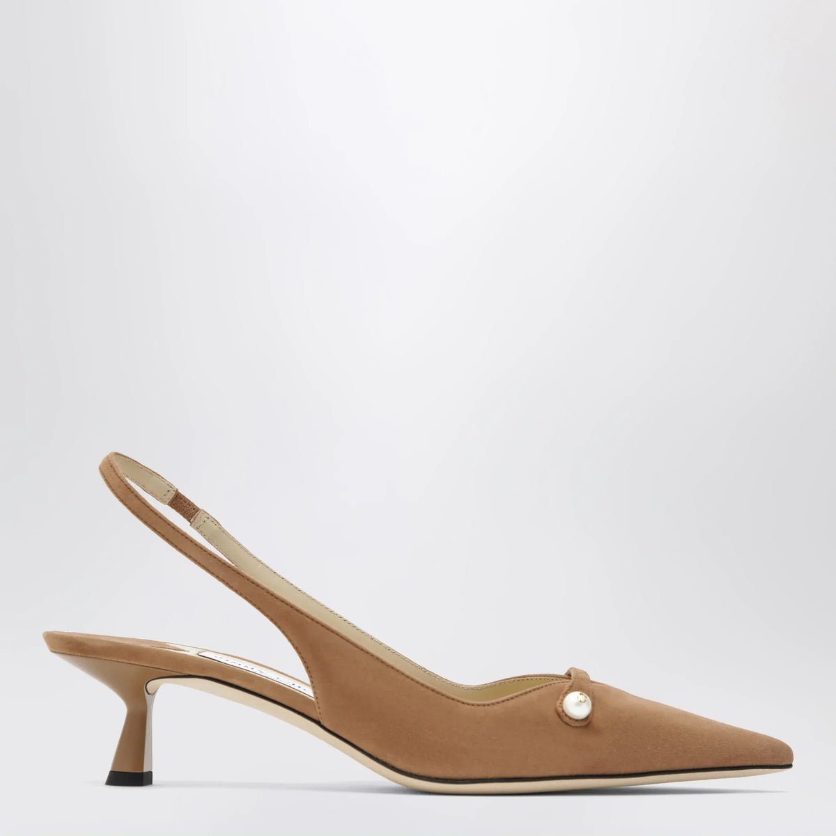 Jimmy Choo - Amita 45 slingbacks in toffee suede