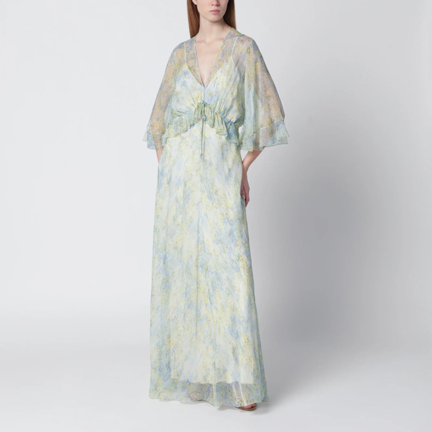 Alberta Ferretti - Long dress with floral pattern