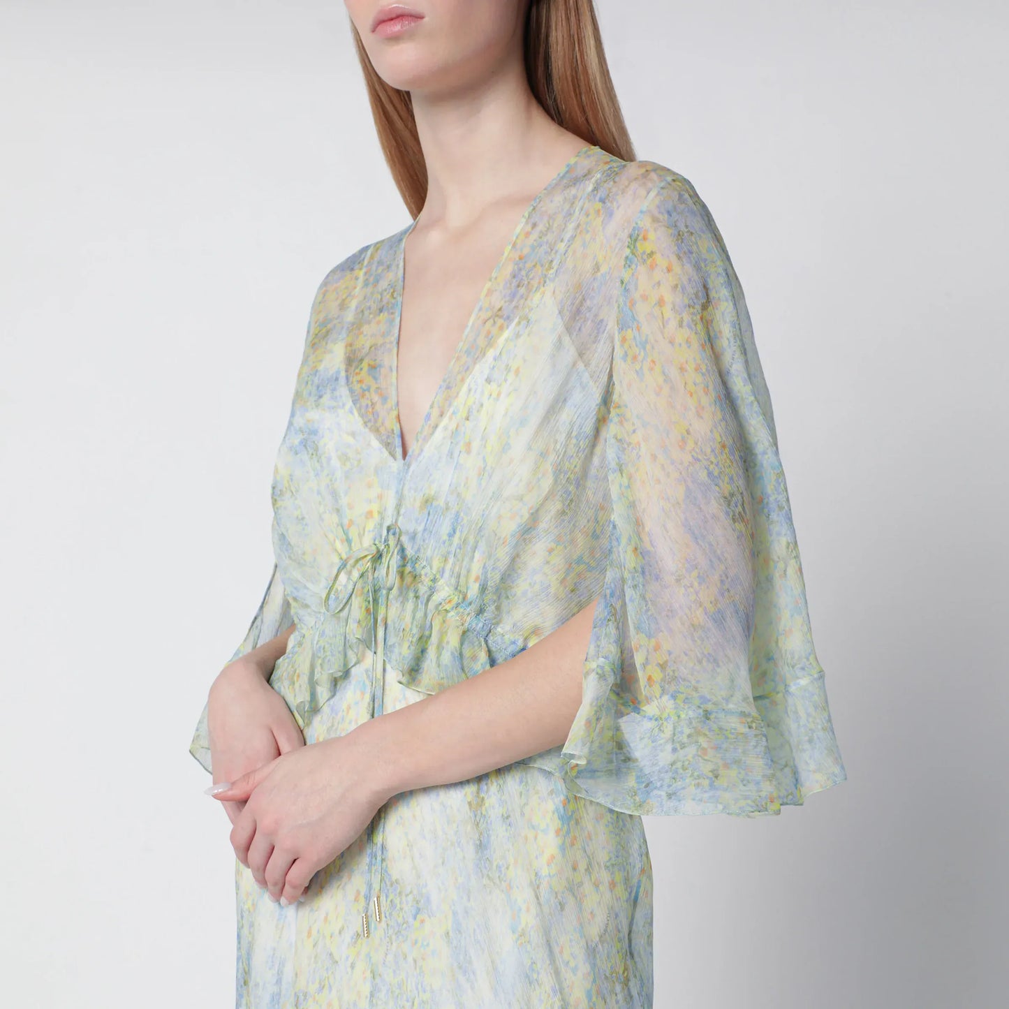Alberta Ferretti - Long dress with floral pattern