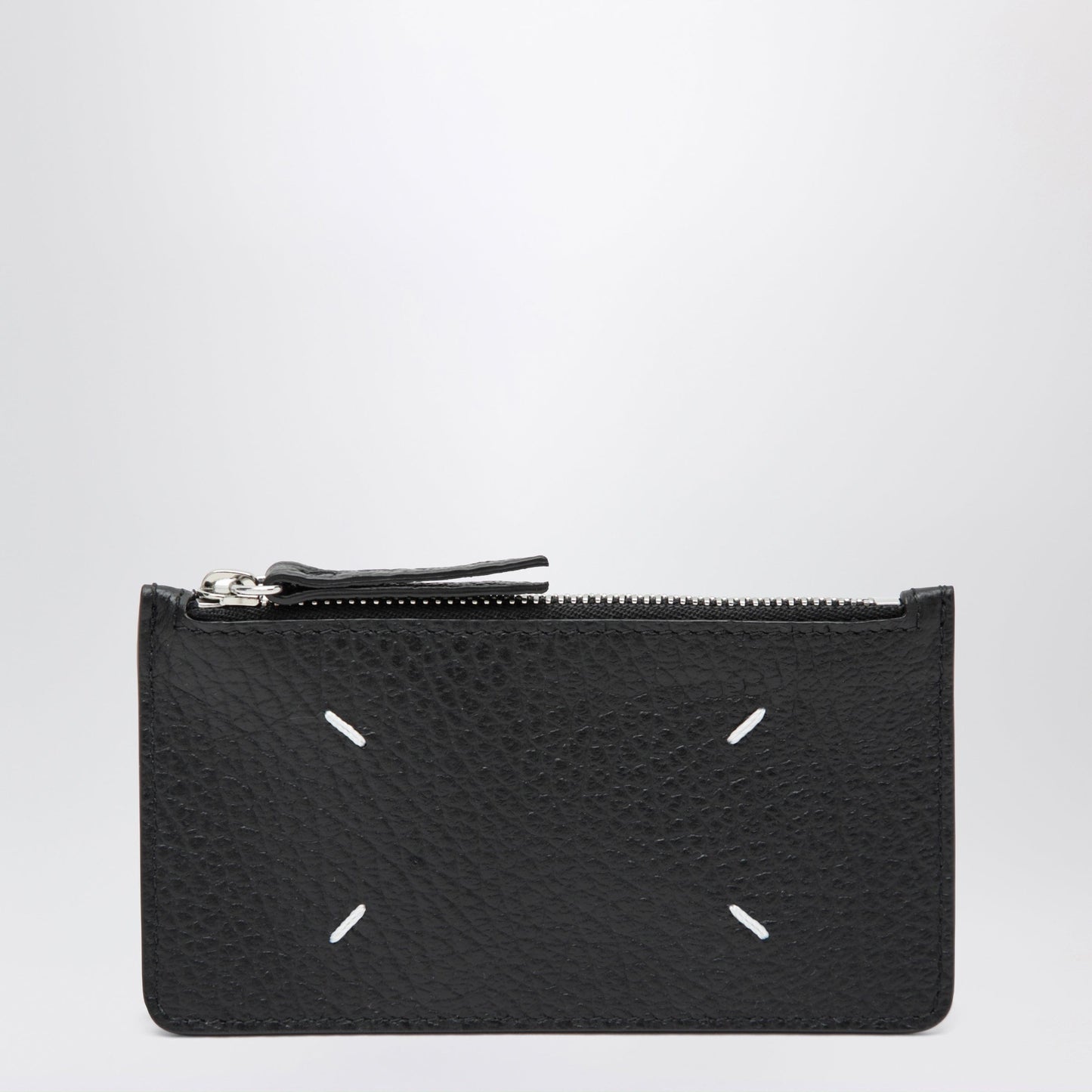 Maison Margiela - Black Four Stitches Zip Cardholder