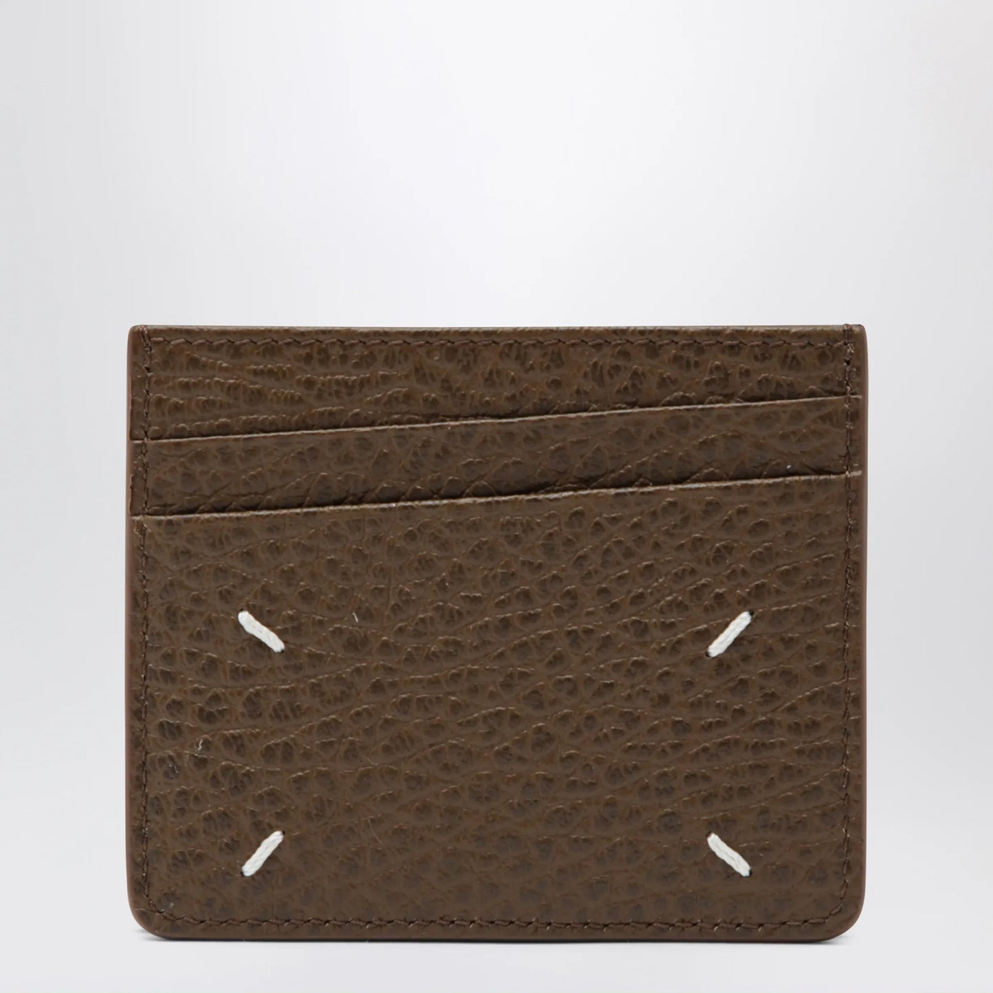 Maison Margiela - Brown Four Stitches calfskin card holder