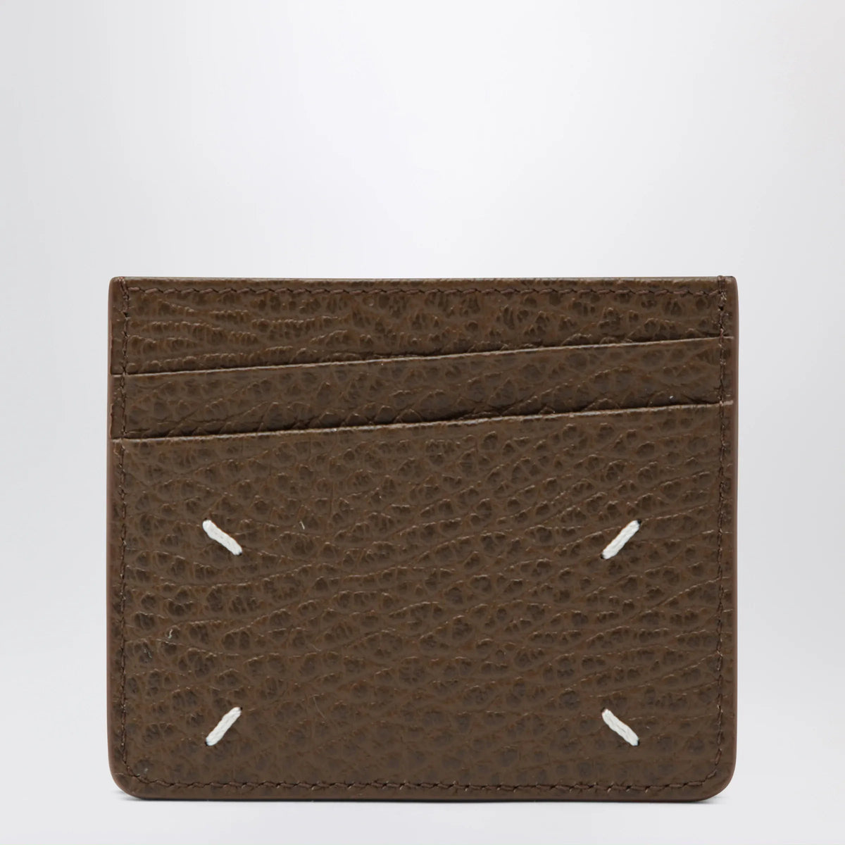 Maison Margiela - Brown Four Stitches calfskin card holder