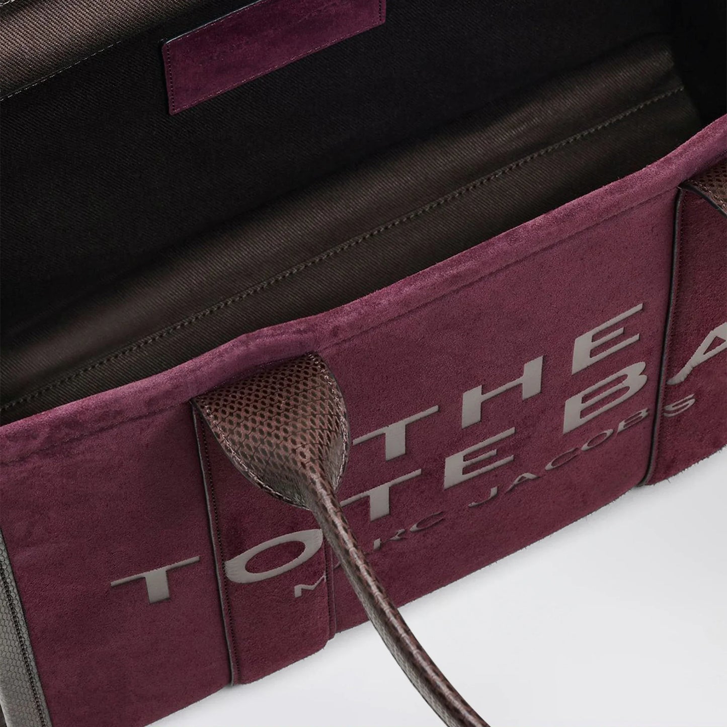 Marc Jacobs - The Large Tote Bag in suede Dark Plum