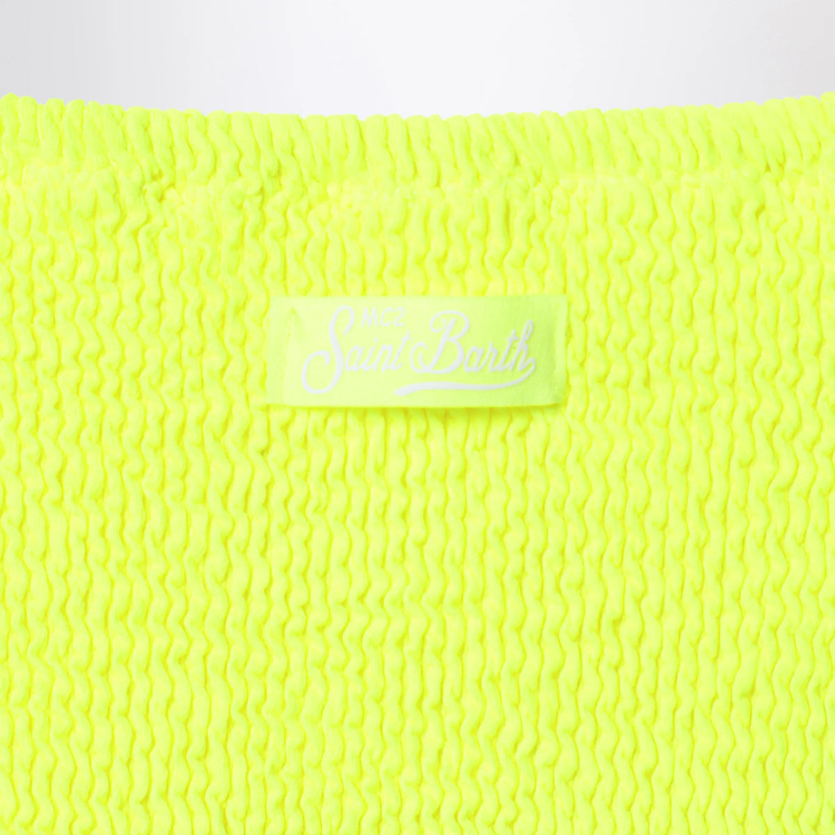 MC2 Saint Barth - Baker bikini in neon yellow crinkle fabric
