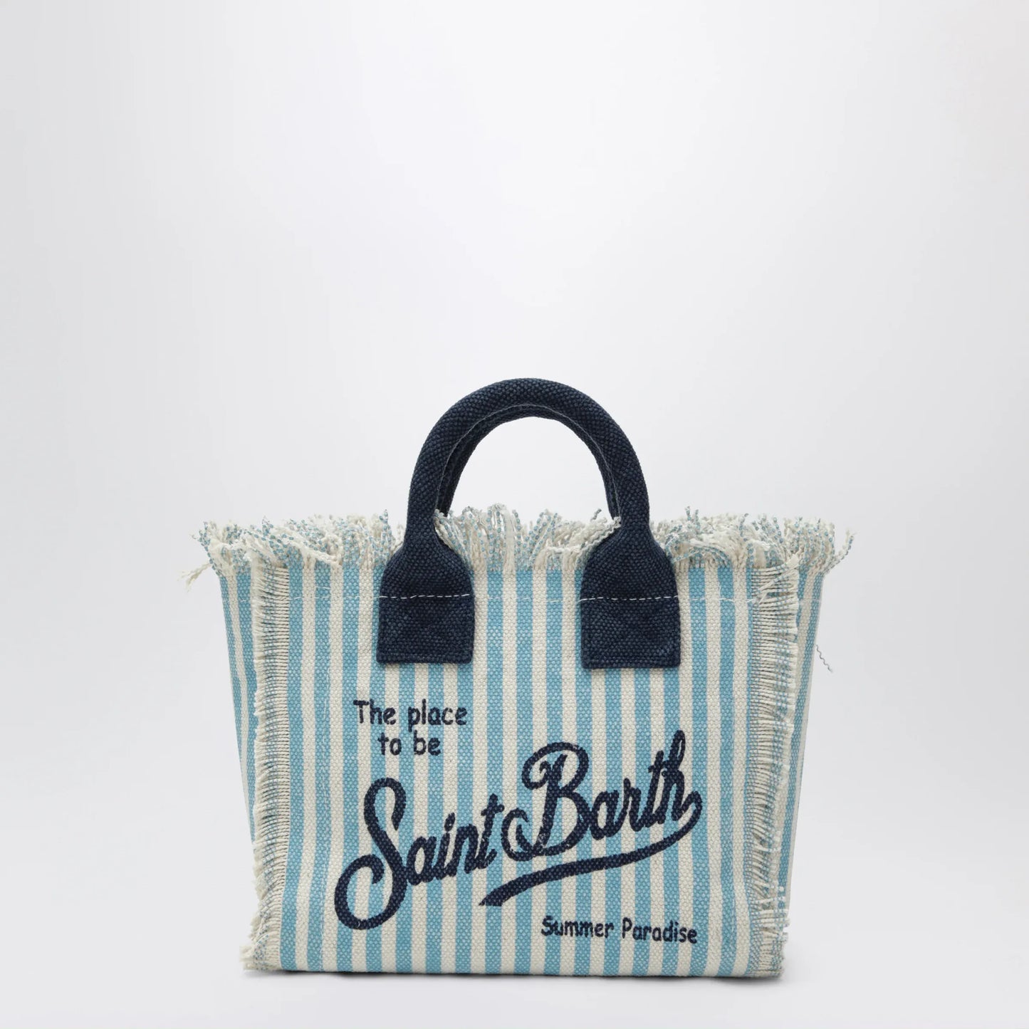 MC2 Saint Barth - Colette striped white/light blue bag