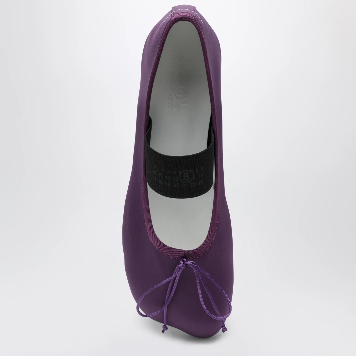 MM6 Maison Margiela - Anatomic Numeric plum-colored ballet flats