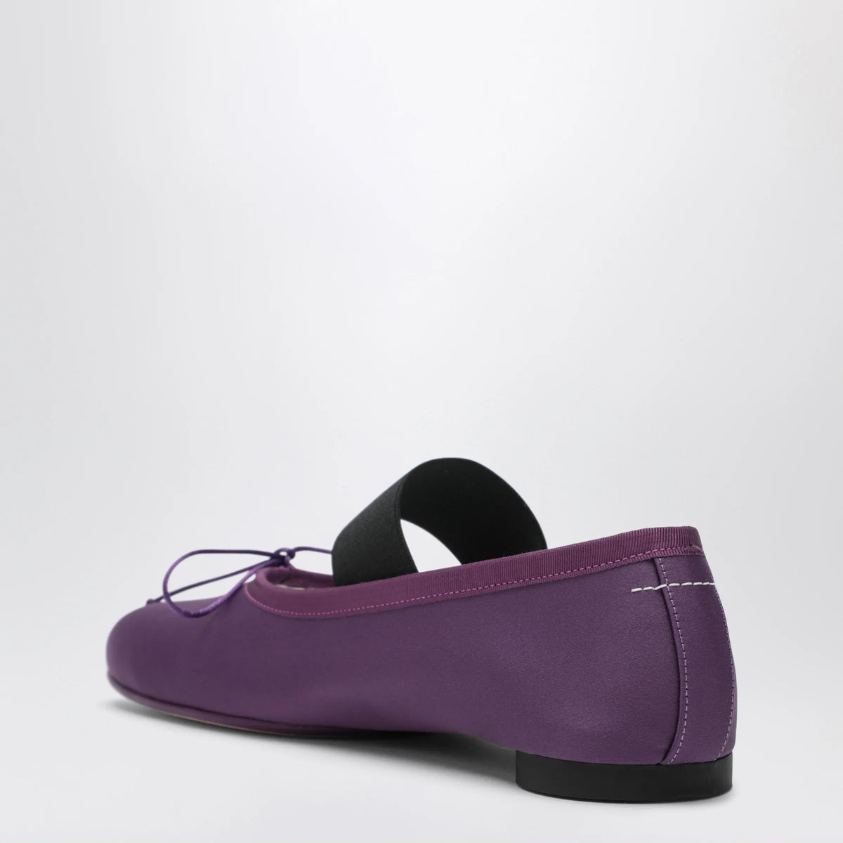 MM6 Maison Margiela - Anatomic Numeric plum-colored ballet flats