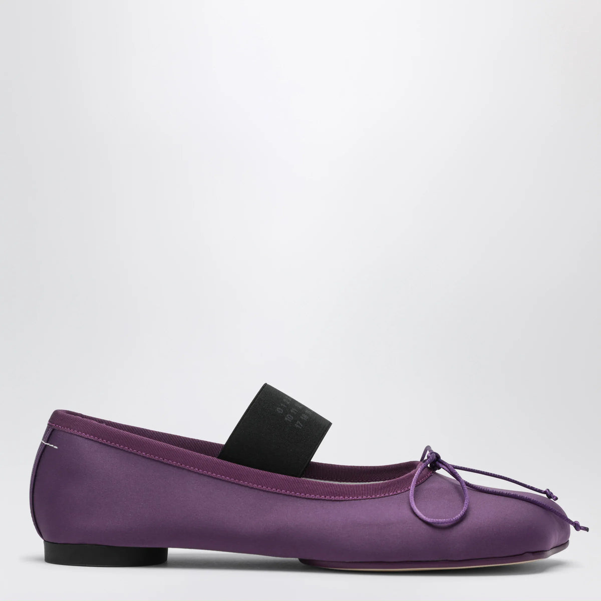 MM6 Maison Margiela - Anatomic Numeric plum-colored ballet flats