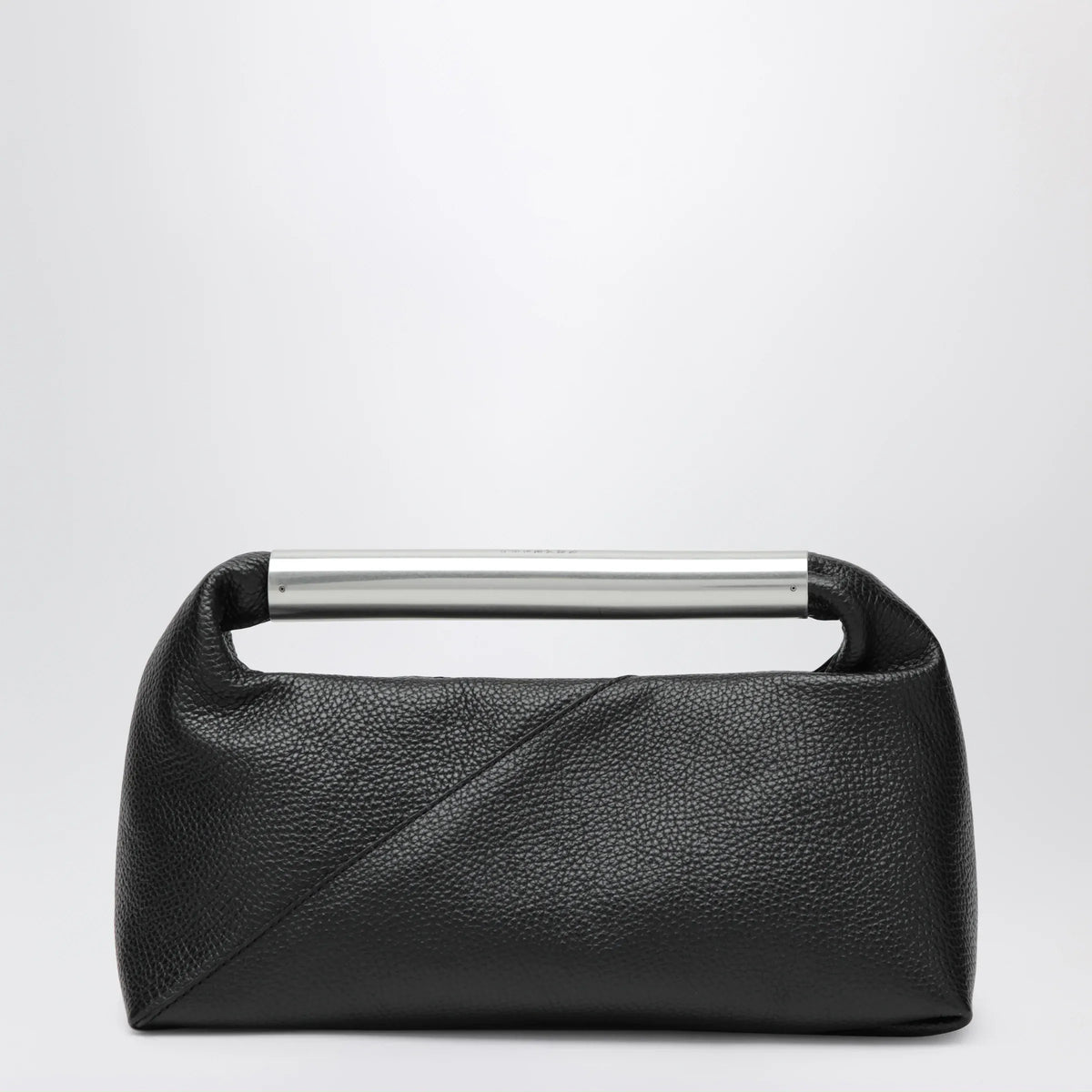 MM6 Maison Margiela - Japanese Jewel Handle handbag in grained calf leather, black