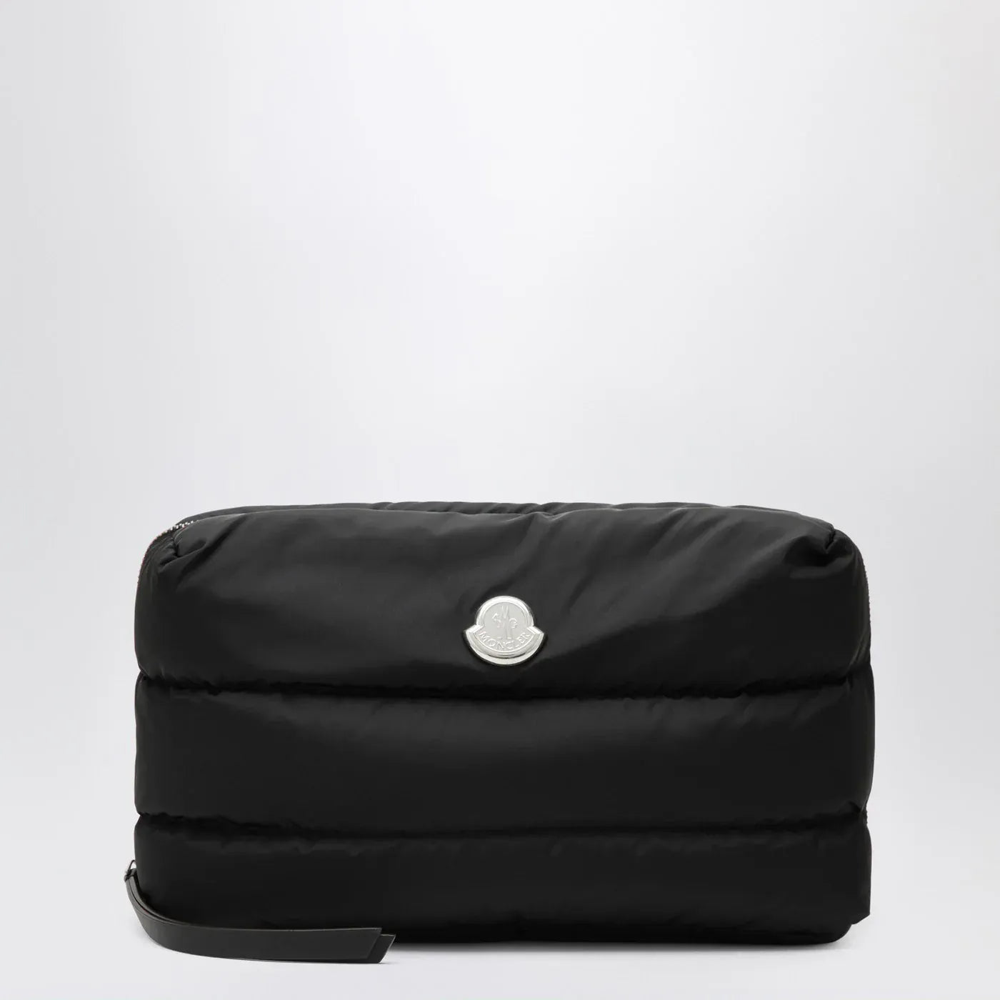 Moncler - Caradoc beauty case in quilted black nylon