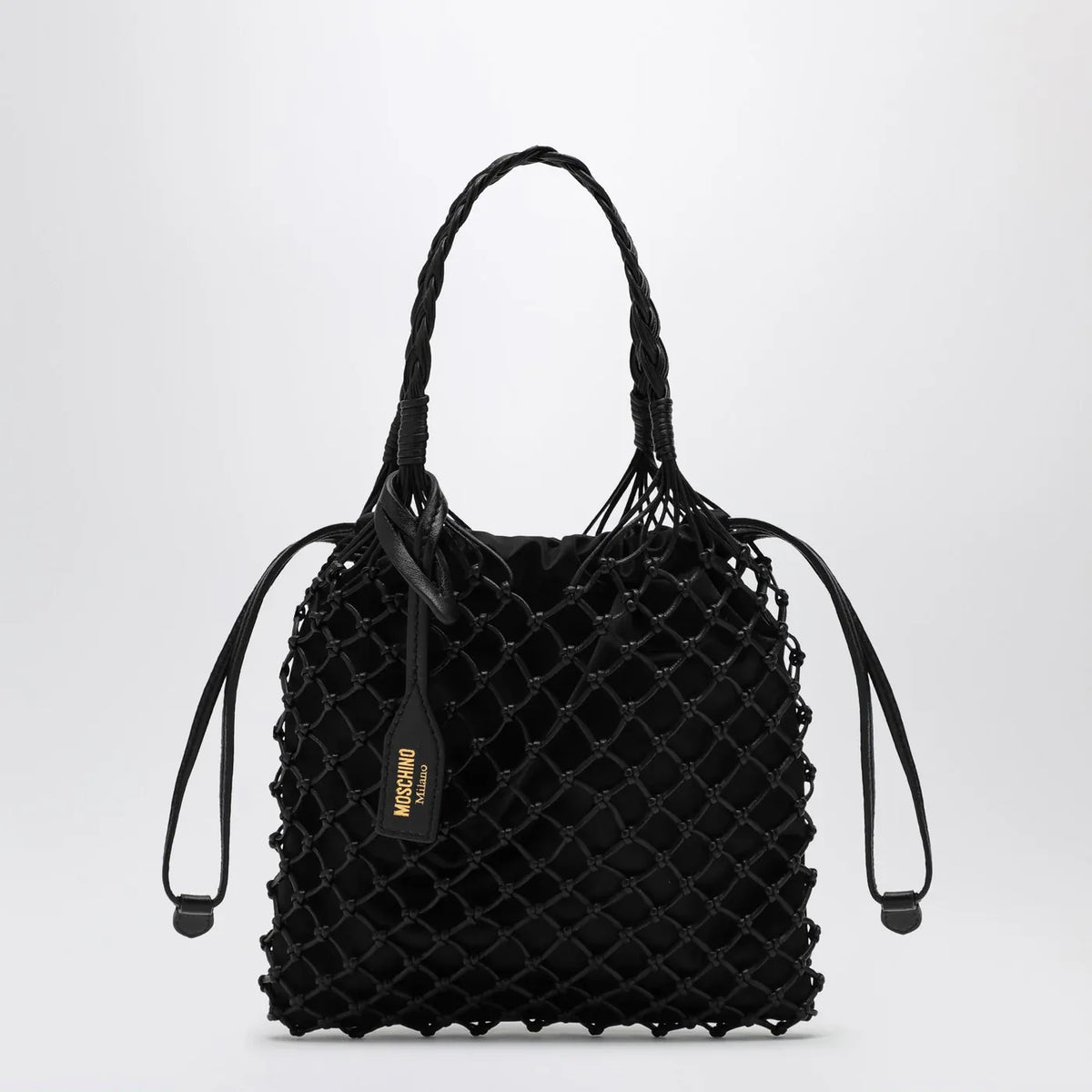 Moschino - Basket Net black nappa bag