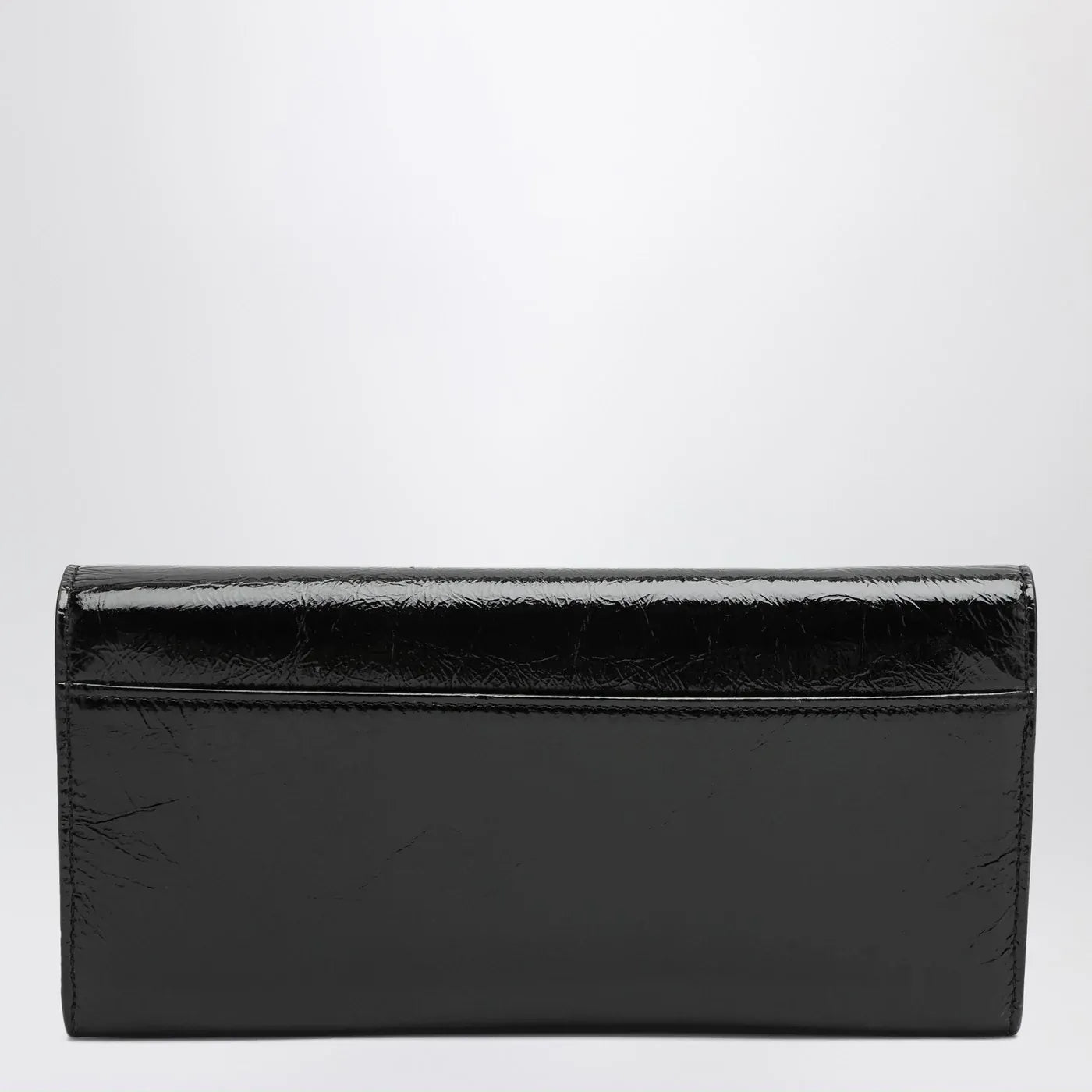 ROGER VIVIER - Belle Vivier black patent leather wallet with chain