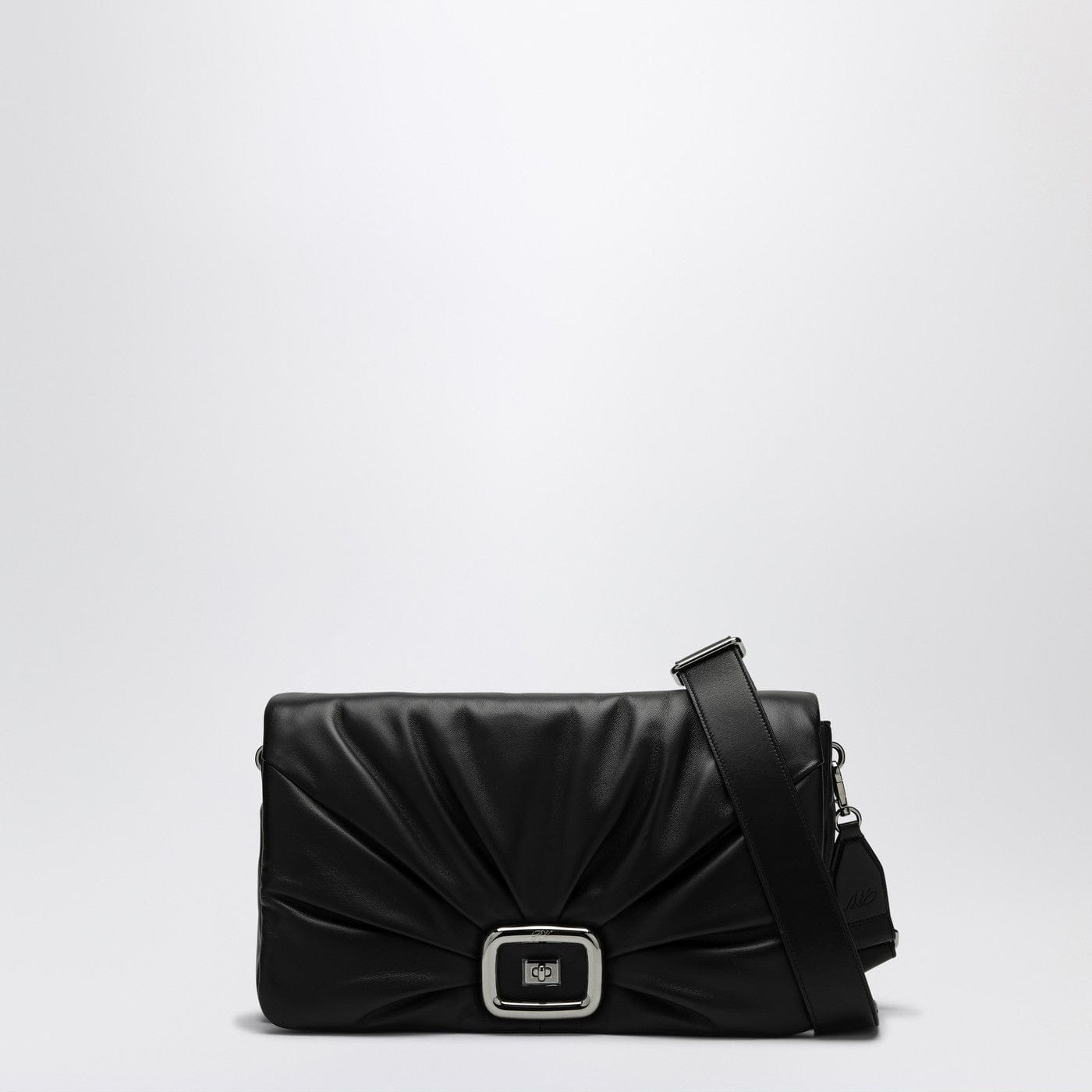 ROGER VIVIER - Viv' Choc Large black leather bag