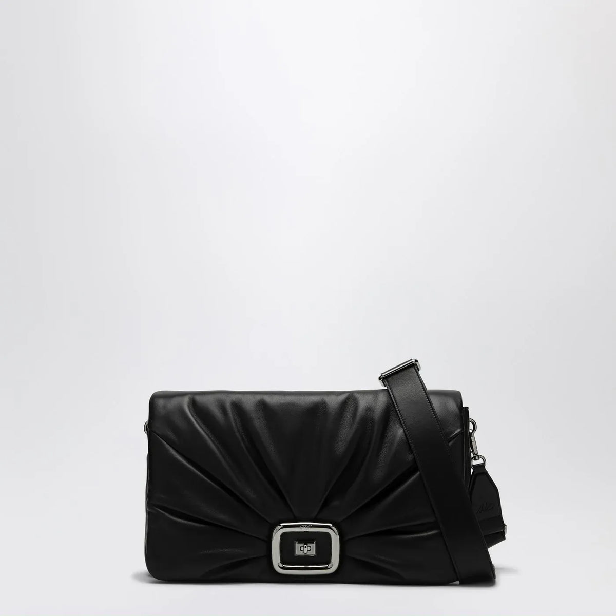 ROGER VIVIER - Viv' Choc Large black leather bag