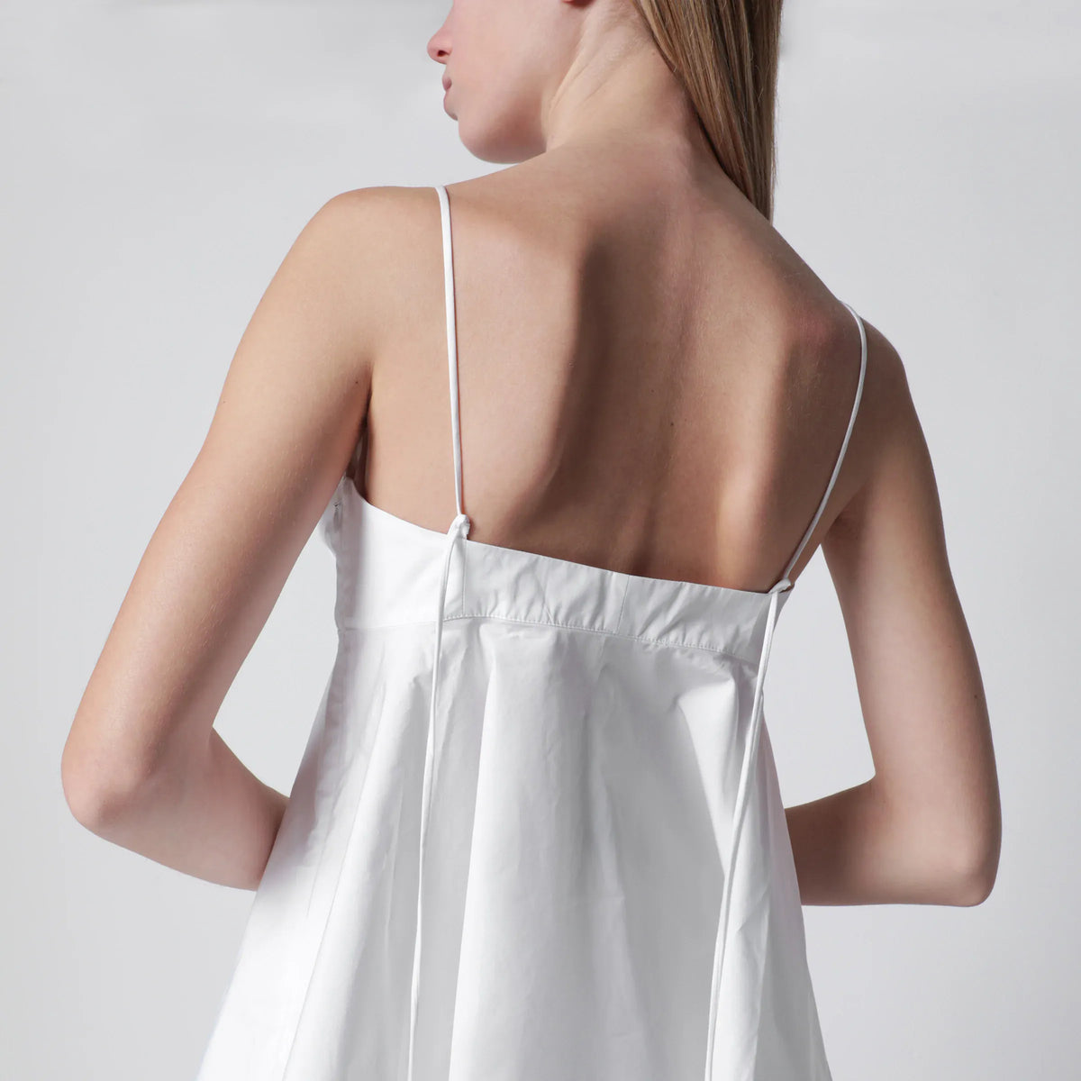 Róhe - Optical white peplum bustier