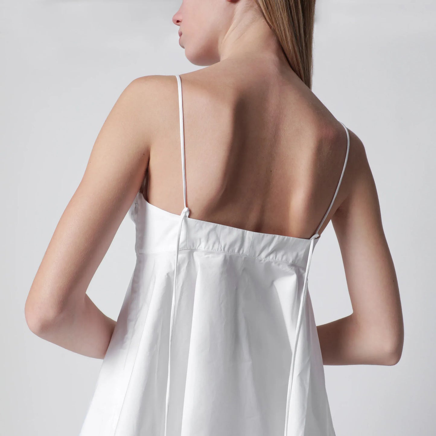 Róhe - Optical white peplum bustier